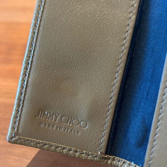 Jimmy Choo Neptune Star Studs Key Case Holder in Brown Leather - Picture 9 of 10